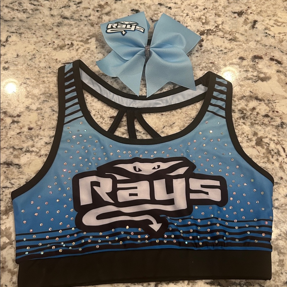 Rays Blue Sports Bra with Bow

not worn